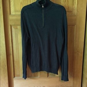 Banana Republic Black Zip Up Sweater